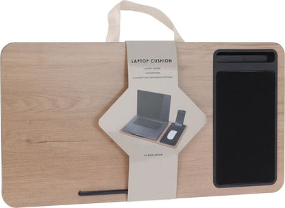 Laptoptafel Met Kussen - Schootkussen - 57.5 X 30.5 - Bruin