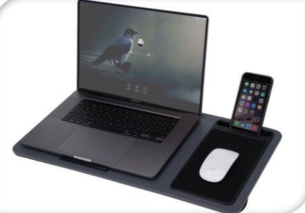 Laptoptafel Met Kussen - Schootkussen - 57.5 X 30.5 - Grijs