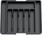 Verstelbare Bestekbak - Uitschuifbaar Naar 8 Vaks - 33-57 X 38 X 5.5 Cm - Zwart