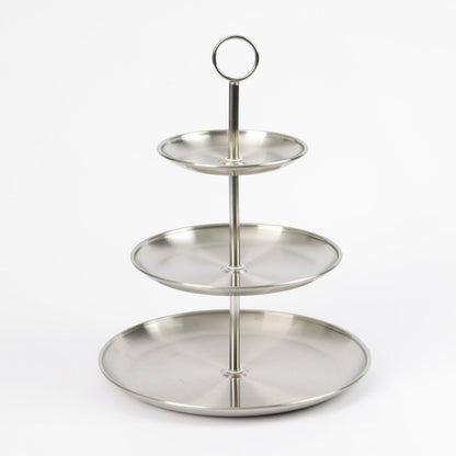 Ceruzo Etagere - 3 Laags - Rvs - D33 X H34 Cm