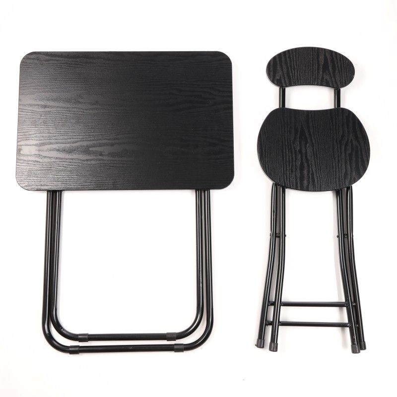 Ceruzo Klaptafel Met Stoel - Zwart