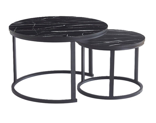 Ceruzo Bijzettafels Ohio - Zwart