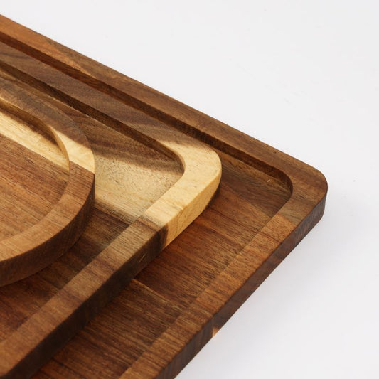 Ceruzo Dienbladen - Acaciahout -  Set Van 3