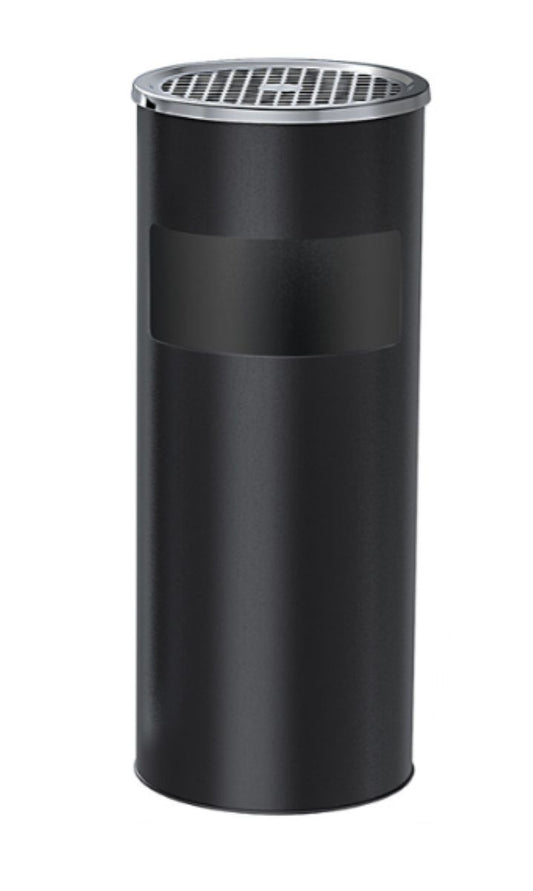 Ceruzo Afvalbak Met Asbak - Staand - Zwart