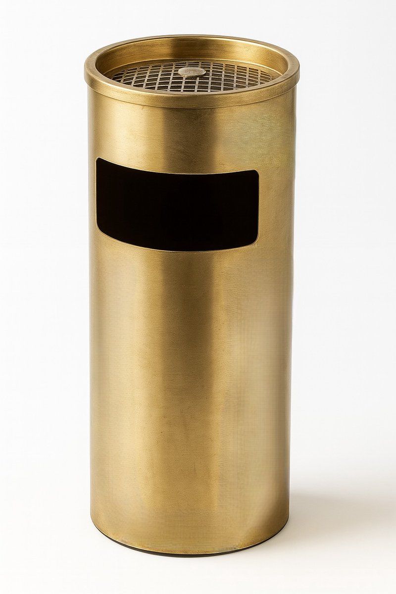 Ceruzo Afvalbak Met Asbak - Staand - Goud
