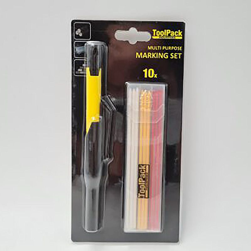 Toolpack Markeerset Met 10 Verwisselbare Stiften - Voor Al Je Kluswerkzaamheden