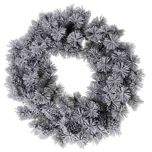 Kerstkrans - Groen Met Sneeuw - 50 Cm