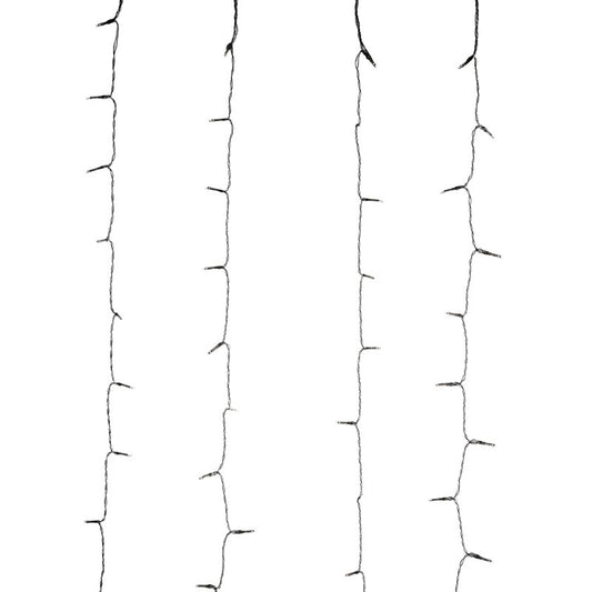 Gordijnverlichting Met Watervaleffect - 220Led -  200X100Cm - Warm Wit